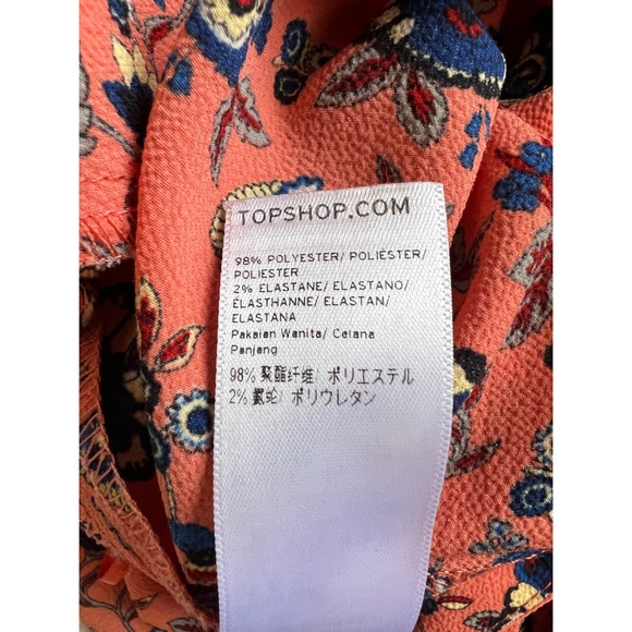 Top Shop - size 6 - High Waisted Floral Print Pants - Picture 10 of 14